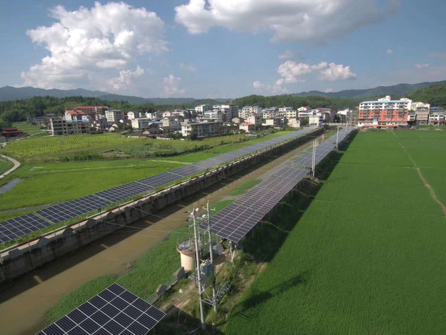 ground solar farm solar power station